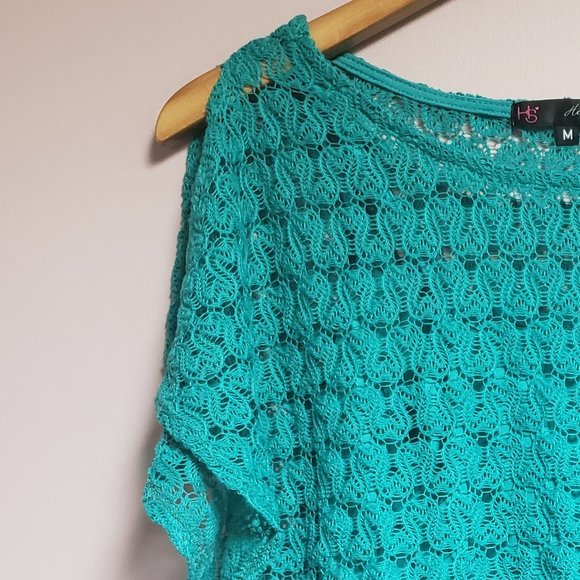 HEARTSOUL Women's Green 2 in one Top - Size M - Pre-Owned - Picture 6 of 7